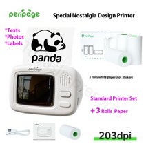 택배 송장 프린터 미니 핸드 포스트잇 라벨기 기계 새로운 글로벌 버전 프린터 인치 당 점 휴대 사진 미니, 02 Add 3 rolls paper