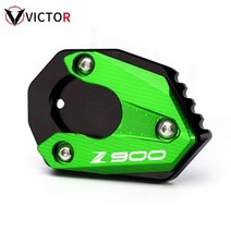 NINJA650 Z650 2022 Kawasaki Ninja 650 Z 650 Z900 Z900 2017 2018 2019 2020 2021 킥 스탠드 플레이트 확장 패드, [02] Ninja650Green, 1개
