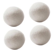 미자오션 울 드라이어 볼 리유저블 6CM 4개 Mijaution Wool Dryer Balls Reusable Softener Laundry Balls Dryer, 1팩