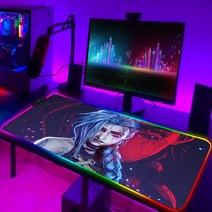 게이밍 의자리그 오브 레전드 컴퓨터 매트 RGB 마우스 게임 패드 Pc 액세서리 게이머 키보드 애니메이션, 15 HC006630_04 350x600x3mm