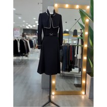 [리안뉴욕] [W몰 ] RNKWOP010 플레어 넥 스카프 원피스