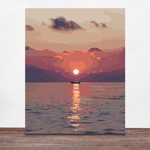 위메이크 페인팅 DIY 명화그리기 노을 40x50