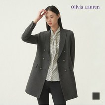 올리비아로렌 엔씨부산대점 단추포인트 더블 롱자켓 XF8321