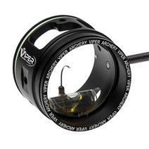 Viper Archery - 프로 시리즈 타겟 양궁 스코프 및 리커브 컴파운드 리본용 조준기 4.4cm(1 3/4인치) 항공기 알루미늄 하우징 0.015 그린 업 핀 4X 확, 6X Magnification_0.015 P