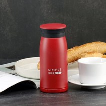 [RAβ4] 심플키친 핫앤콜드 텀블러 350ml SK-039 레드 보온 휴대용 답례품 돌선물 보냉 선물용 스텐 스테인레스 단체 ▷_6β840Ea, β옵션없음, 이상품GOOD