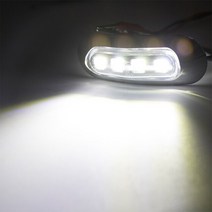 레드 보트 네비게이션 LED 방수 링 신호 램프 사이드 마커등 해양 요트 장식 조명 4 개, [10] 4PCS White