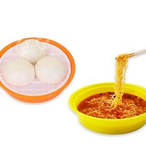 전자레인지용 라면용기 뚜껑있는 전자렌지 그릇 계란 고구마 옥수수 만두 찜기 그릇, 렌지용찜기 (핑크) (단종)