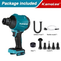 송풍기 대포 블로워 무선 낙엽 청소기 배풍기 브로워 엔진 소형 공업용 환풍기 Kamolee40500RPM 먼지 팽창기 1100W 공기 진공 다기능 충전식 Makita 18v 배터리, No Battery Brushed+AU