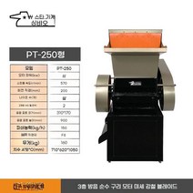 대형 플라스틱 파쇄기 세절기 분쇄기 고철 페트병 공장, PT-250(380v 모터) 5세트부터