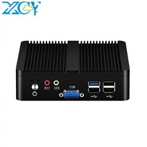 미니 PC 소형 mini 컴퓨터 XCY팬리스 Pc 인텔 셀러론 J1900 J2900 윈도우즈 10 7 리눅스 씬 클라이언트 미니pc Pfsense 마이크로 2 Lan 포트 데스크탑, 03 8G RAM 128G SSD WiFi, J1800 2LAN, N2830 2LAN