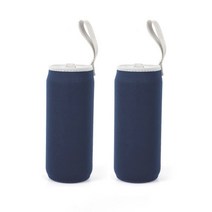 스트랩 물병파우치 2p세트 550ml 네이비 텀블러커버, 2개, 상세 참조