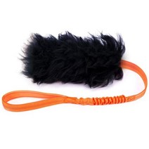 반려견 장난감 Dog Rope Toy 인터랙티브 애완견 번지 고무 공 개 예인선 양피 중형, orange+100cm without ball