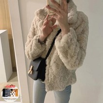 여자 코트 여성용 양털 플리스 자켓 + 양말 증정