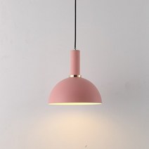 북유럽 로프트 심플 펜던트 조명 E27 LED 모던 크리에이티브 행잉 램프 디자인 DIY 침실 주방 레스토랑, 01 Pink 250mm No Bulb