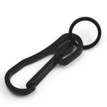 수납 걸이 금속 키 체인 클래식 간단한 미니 봄 옷걸이 Keyring 펜 던 트, 01 black