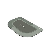 발 매트 러그 규조토 목욕 검정 반원형, 녹색 반원형