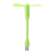 10 PCS 유연 미니 USB 팬 저전력 Bendable 휴 보조베터리 노트북/충전기 여름 쿨러 가제트, 03 Green_04 4 PCS