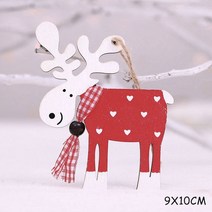 숫자풍선 2023 파티 장식 머리띠 천연 크리스마스 나무 공예 트리 장식 펜던트 노엘 2022 년 새해 선물, 19 Red