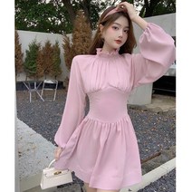 디자인 연보라원피스 빅사이즈 오버핏 A라인 휴가 코디 유행스타일 퍼플 추천 긴팔