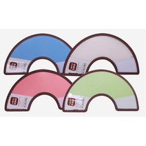 컬러 플라스틱 찍찍이 소형견넥카라 2개 수술후 강아지목커버 애견목보호대 중성화수술후관리 애완넥카라