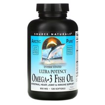 Source Naturals 아틱 퓨어 울트라 포턴시 오메가-3 생선 오일 850 밀리그램 120 소프트젤