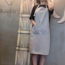 사랑스러운 카페 꽃꽂이 화가 주방 외출 꽃무늬 앞치마 6가지, 심플 아이보리