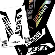 피트인 락샥 쇼바 스티커 ROCKSHOX 데칼 포크 쇽 프론트 MTB, 락샥쇼바스티커(홀로그램), 1개