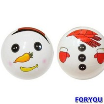 ForU954 6세트묶음 눈사람 얼굴과 몸통 세트 탱탱볼 비치볼 판촉물 로고인쇄 물놀이, Il상품선택lI