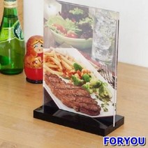 ForU511 자석 액자 T자 검정 97mm 메뉴판 디스플레이 명패 명판 가격표 DP