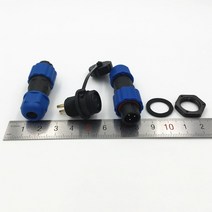 SP13 2 3 4 5 6 7 핀 방수 항공 커넥터 IP68 전원 케이블 플러그 암 소켓 잭 세트, 03 4PIN