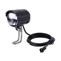 전동킥보드 튜닝 부품 개조 용품 스쿠터 2 in 1 전자 라이트 헤드 라이트 입력 dc 36v 48v 60v ebike 핸들 램프 led 프론트 라이트 (혼 액세서리 포함)