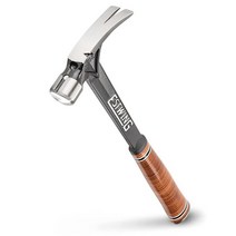 Estwing Ultra Series 해머 425.2g15온스 립 클로 프레이머 스무스 페이스 및 천연 가죽 그립 E15S, Smooth Face