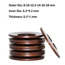 압축 벨빌 디스크 스프링 접시 와셔 충격 흡수기 60Si2MnA OD 8mm 10/12.5mm 14mm 16/18mm ID 4.2 ~ 9.2mm 두께 0.2 ~ 1mm, 10x5.2x0.25mm (C)_10pcs