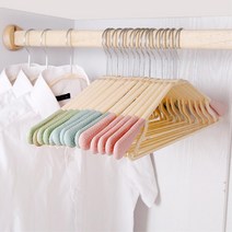 옷 흘러내림방지 파스텔 예쁜 옷걸이 논슬립 옷정리하기 원룸정리 원룸용, 인디핑크 5개입