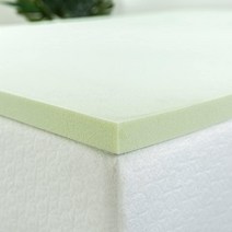 ZINUS 3.8cm 그린티 메모리폼 매트리스 토퍼 압력 완화 레이어 세르티PUR-US 인증 트윈, 1.5, Queen