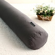 리빙하우스/무료배송/솜포함/순면 100%/대형/원형/롱 쿠션/바디필로우/긴베개, 110X25원통형, 보들보들세미그레이