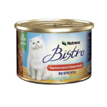 비스트로 고양이용 흰살참치와 닭안심 캔, 1개, 160g