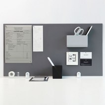 올마이티보드 책상파티션 가림막 대형, 클램프타입 네이비