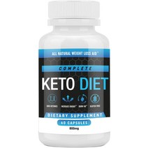 Complete Keto Diet 케토 다이어트 보조제 800mg 60캡슐, 1개