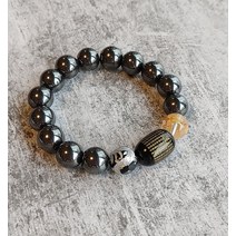 헤마타이트 황룡볼 반야심경 불교 남자 염주팔찌