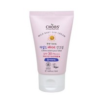 CHOBS(찹스) 마일드 베이비 선크림 50ml SPF30 PA+++, 단품