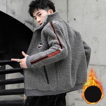 빅사이즈 남자양털 집업 폴리스 뽀글이 후리스 자켓 점퍼 0S646