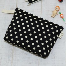 세맘스 기저귀파우치 기저귀 가방, 블랙도트