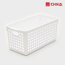 리빙메쉬바구니 바스켓2호, 화이트, 1개
