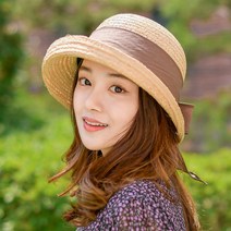 여름모자 라피아 버킷햇 여성 모자 숏챙 밀짚 벙거지 여자 챙모자 브림업라피아리본햇 (4컬러) - 주문시 판매자!! 색상이름!! 확인 필수