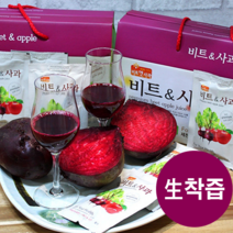 제천 월악산 생착즙 비트사과즙 100ml, 60포