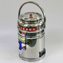 한양금속 스텐 전기물끓이기 코드형 8호 8L업소용 전기포트보온물통대형포트, 단품