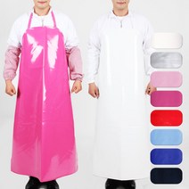 우레탄 양면 방수 앞치마 목걸이형 빅사이즈 AV80, XL, AV80 핑크XL
