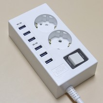 라이너스 USB 6포트 장착 멀티탭 16A멀티콘센트, LINUS 2구 6USB 1.5M