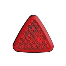 자동차 삼각 경고등 후면 정지 테일 램프 12V LED 라이트 삼각형 스타일 안전 스트로브 경고용 조명, Red_CHINA | Y